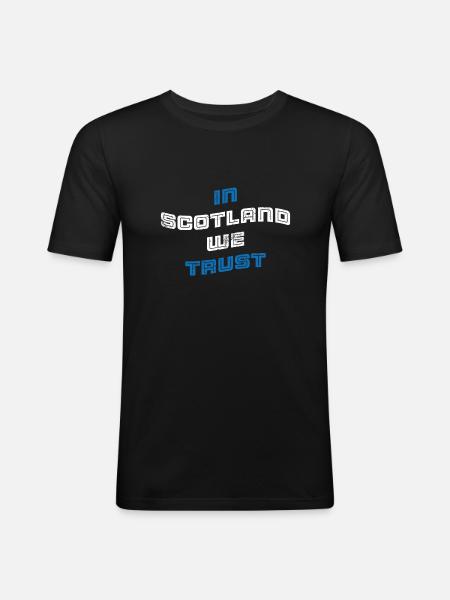 In Scotland we Trust - Men's Slim Fit T-Shirt - black