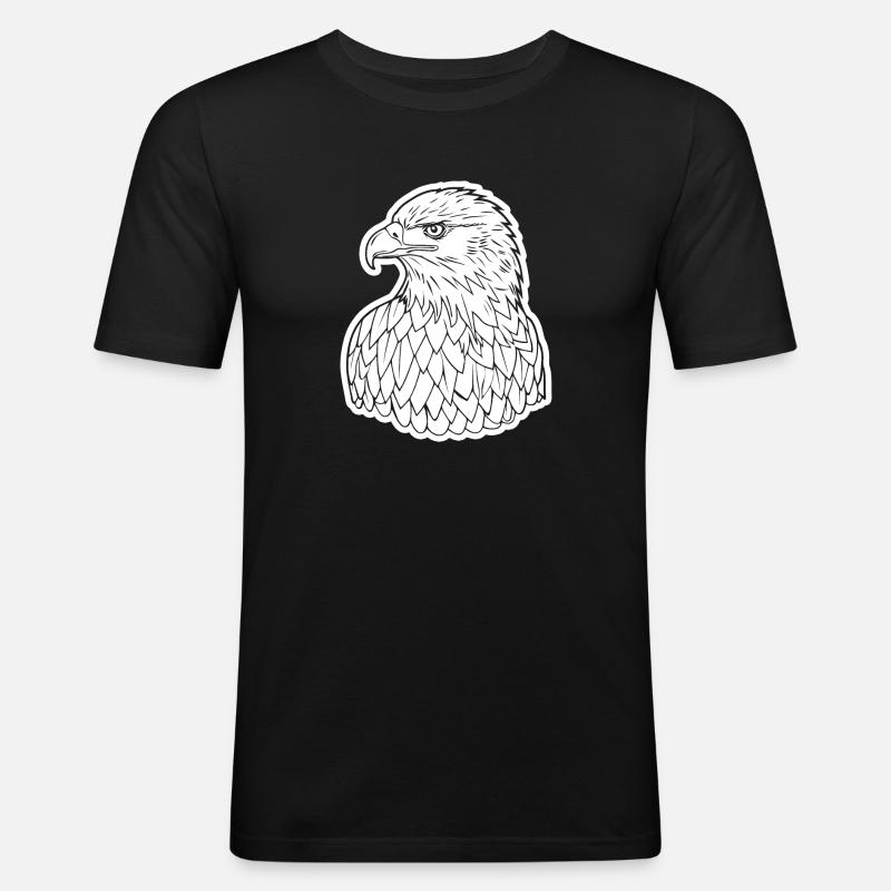 Eagle Eagle Head - Men's Slim Fit T-Shirt - black