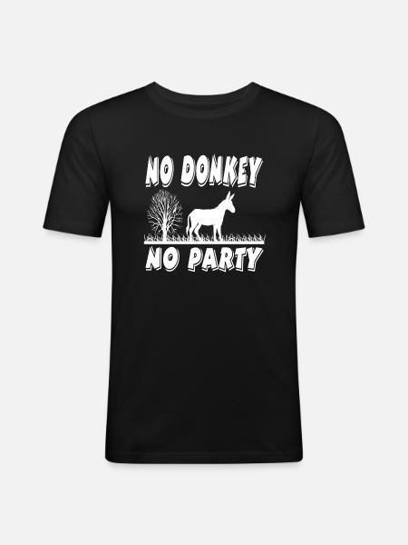 Donkey - Men's Slim Fit T-Shirt - black