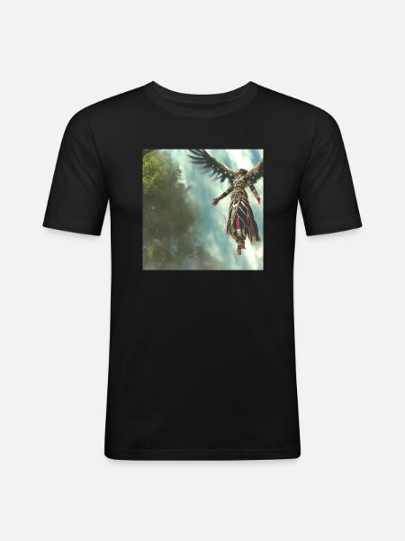 dragonqodeMCHJ - Men's Slim Fit T-Shirt - black