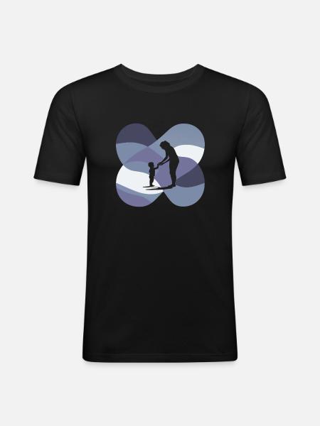 Babysitter Kinderbetreuung Kindermaedchen - Männer Slim Fit T-Shirt - Schwarz