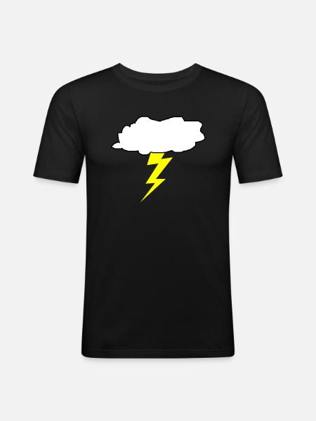 thunder - Men's Slim Fit T-Shirt - black