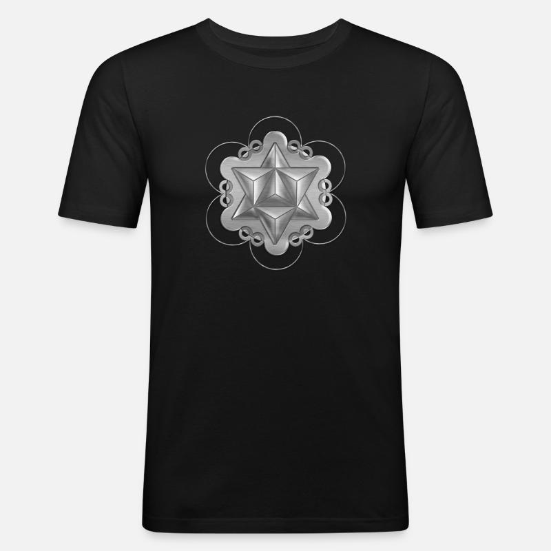 Mercabá Agrogram - Men's Slim Fit T-Shirt - black