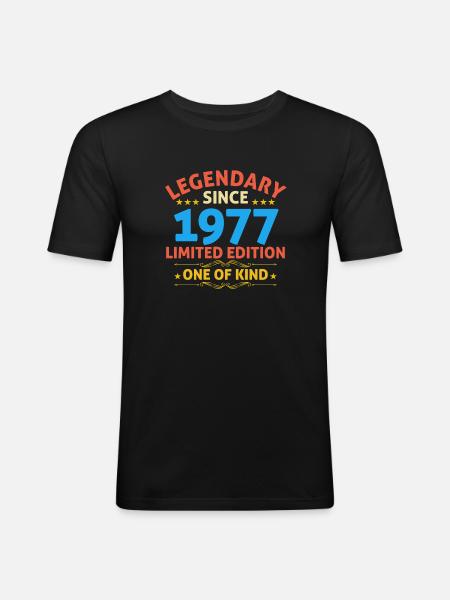 Legendary since 1977 Limited Edition - Men's Slim Fit T-Shirt - black