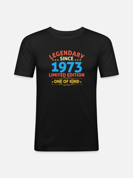 Legendary since 1973 Limited Edition - Men's Slim Fit T-Shirt - black