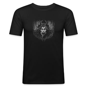 Black Coven - Succubus - Männer Slim Fit T-Shirt - Schwarz - Vorne - Nik (191cm)