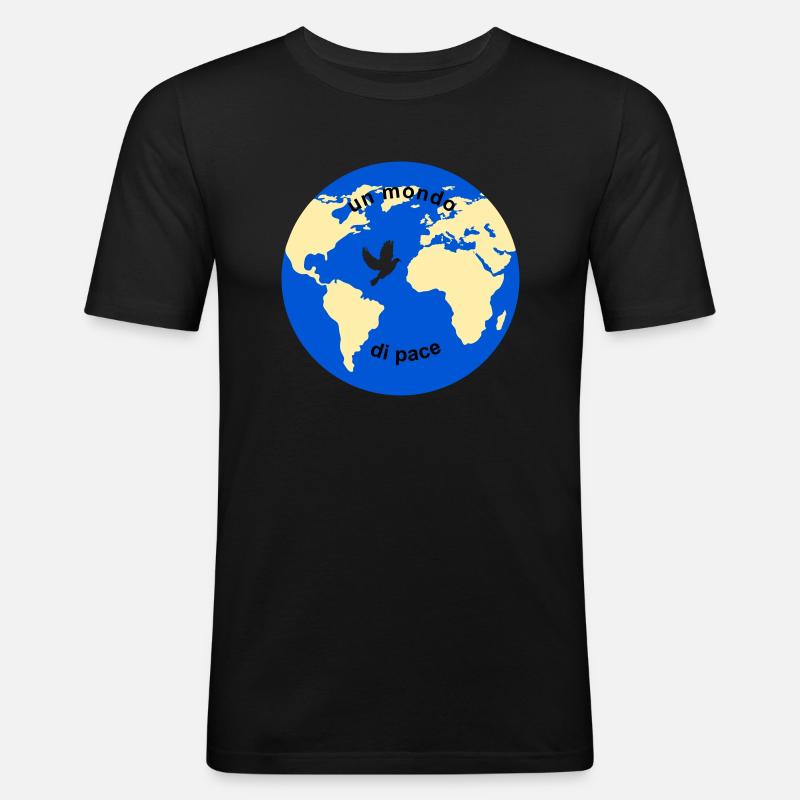 Globus it - Männer Slim Fit T-Shirt - Schwarz