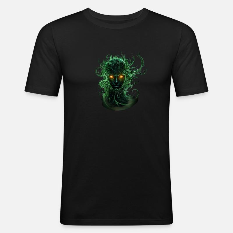 Polter Power - Männer Slim Fit T-Shirt - Schwarz