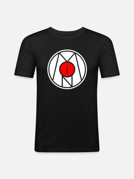 Moin Symbol Sign Stamp - Men's Slim Fit T-Shirt - black