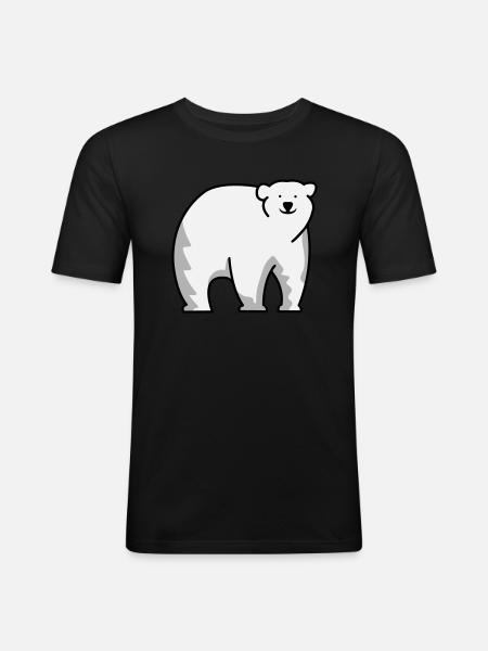 Eisbär - Männer Slim Fit T-Shirt - Schwarz