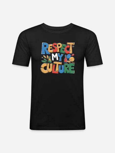 Fejring af fermenteret te-kultur - Herre Slim Fit T-Shirt - sort