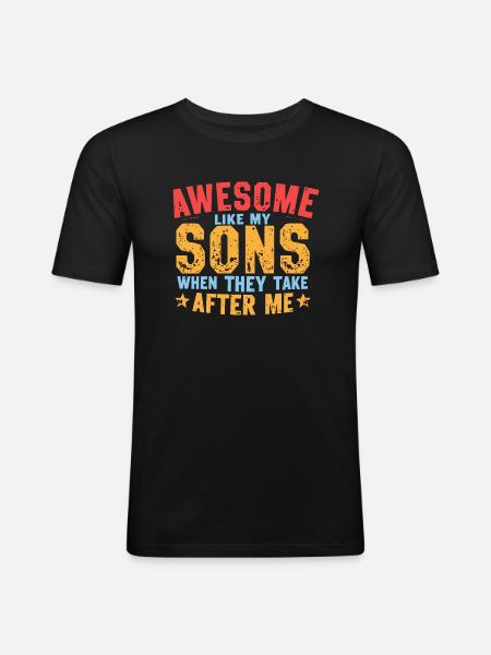 GIFT FOR DAD - Men's Slim Fit T-Shirt - black