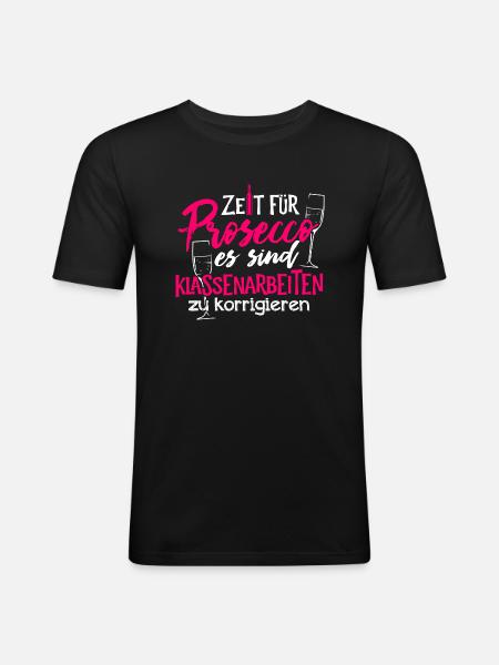 Lehrer - Klassenarbeiten - Männer Slim Fit T-Shirt - Schwarz