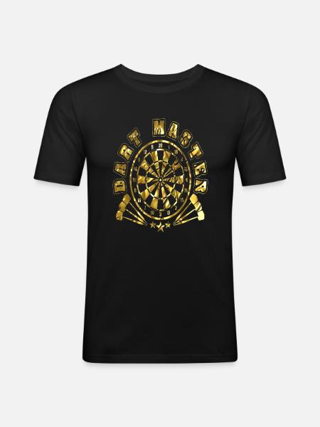Dart Arrow Darts - Men's Slim Fit T-Shirt - black
