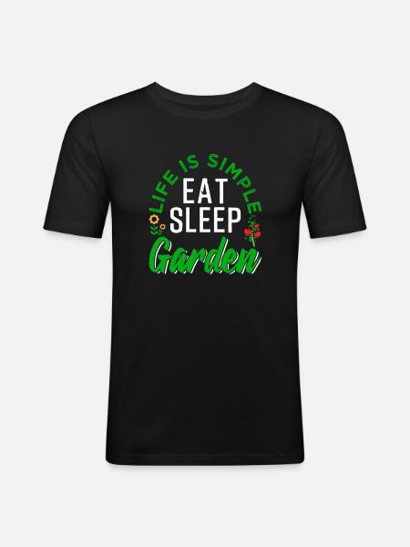 Gardening Green Thumb - Men's Slim Fit T-Shirt - black