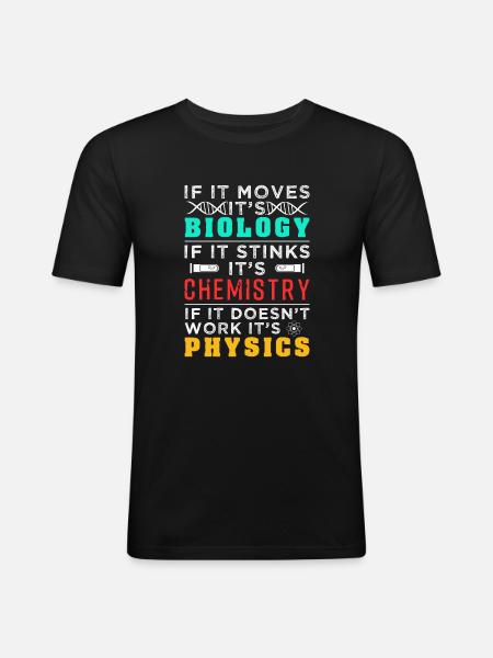 Biology - Men's Slim Fit T-Shirt - black