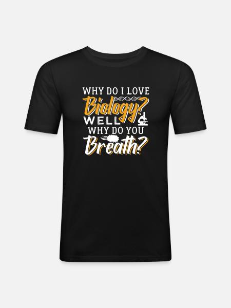 Biology - Men's Slim Fit T-Shirt - black