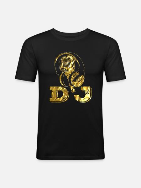 Dj - T-shirt près du corps Homme - noir