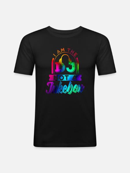 Dj - T-shirt près du corps Homme - noir