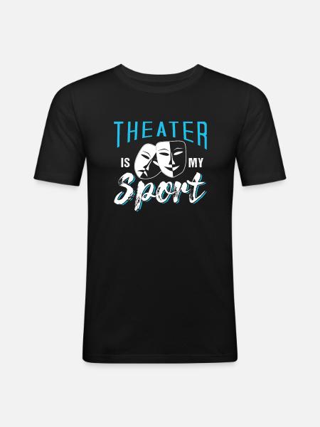Theatre - Men's Slim Fit T-Shirt - black