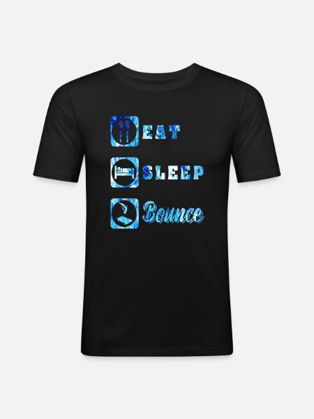 Trampoline - Men's Slim Fit T-Shirt - black