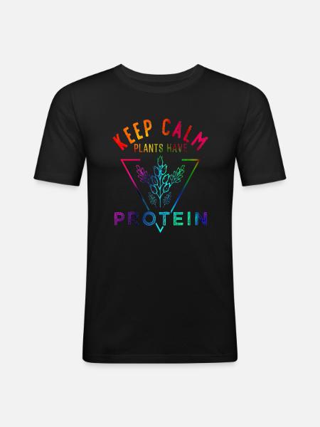 Vegan - Men's Slim Fit T-Shirt - black
