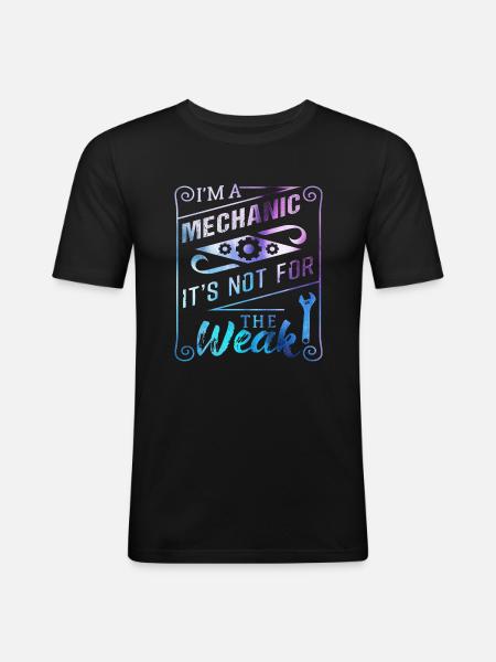 Mechanic - Men's Slim Fit T-Shirt - black