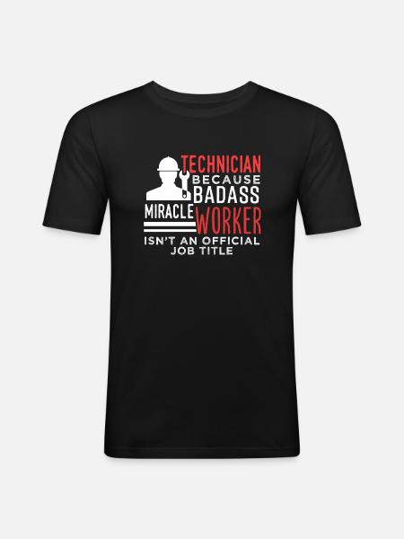 Technician - Men's Slim Fit T-Shirt - black