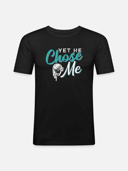 Jésus - T-shirt près du corps Homme - noir