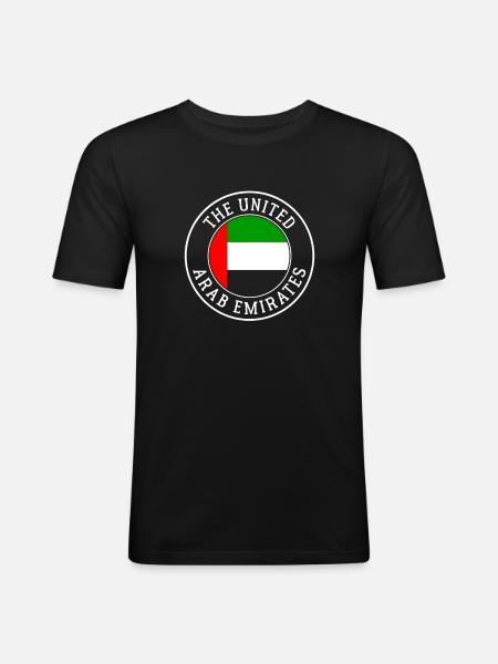 Arab Emirates - Men's Slim Fit T-Shirt - black