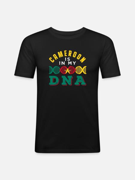 Cameroon - Men's Slim Fit T-Shirt - black