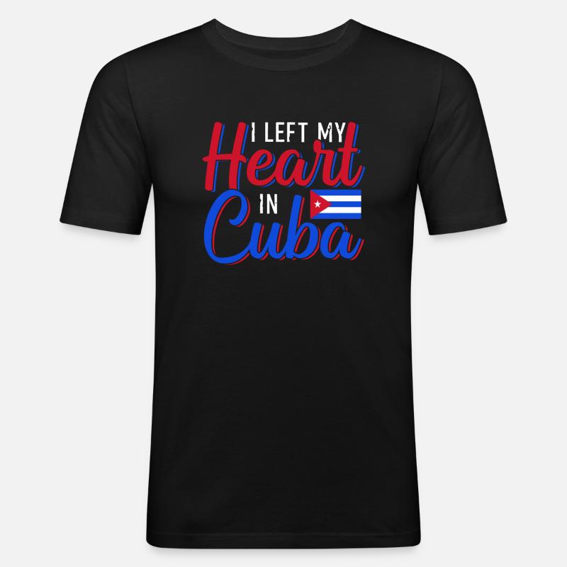 Cuba - Men's Slim Fit T-Shirt - black