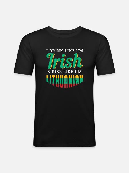 Lithuania - Men's Slim Fit T-Shirt - black