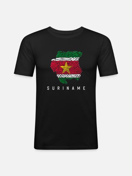 suriname - Men's Slim Fit T-Shirt - black