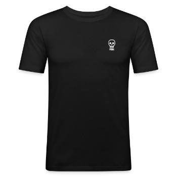 Punk - Männer Slim Fit T-Shirt - Schwarz - Vorne - Nik (191cm)