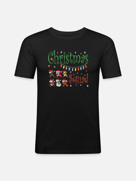 Christmas Squad - Men's Slim Fit T-Shirt - black