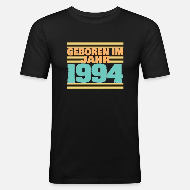 1994 - Männer Slim Fit T-Shirt - Schwarz