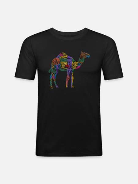 Camel - Men's Slim Fit T-Shirt - black