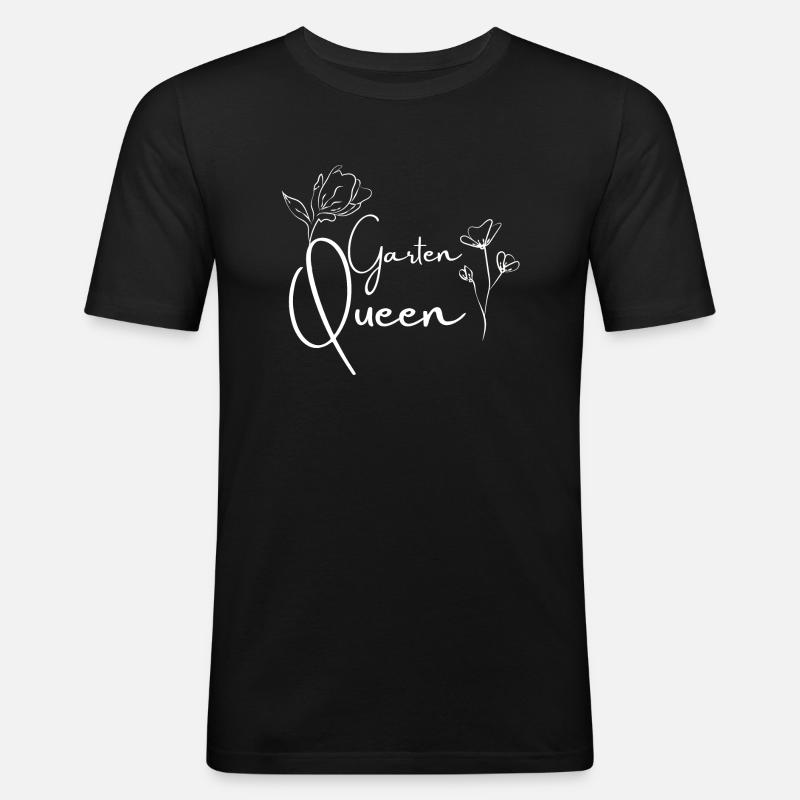 Garten Queen - Männer Slim Fit T-Shirt - Schwarz