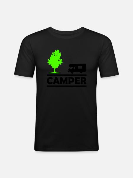 camper - Men's Slim Fit T-Shirt - black