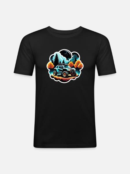 Quad & Off-Road - Men's Slim Fit T-Shirt - black