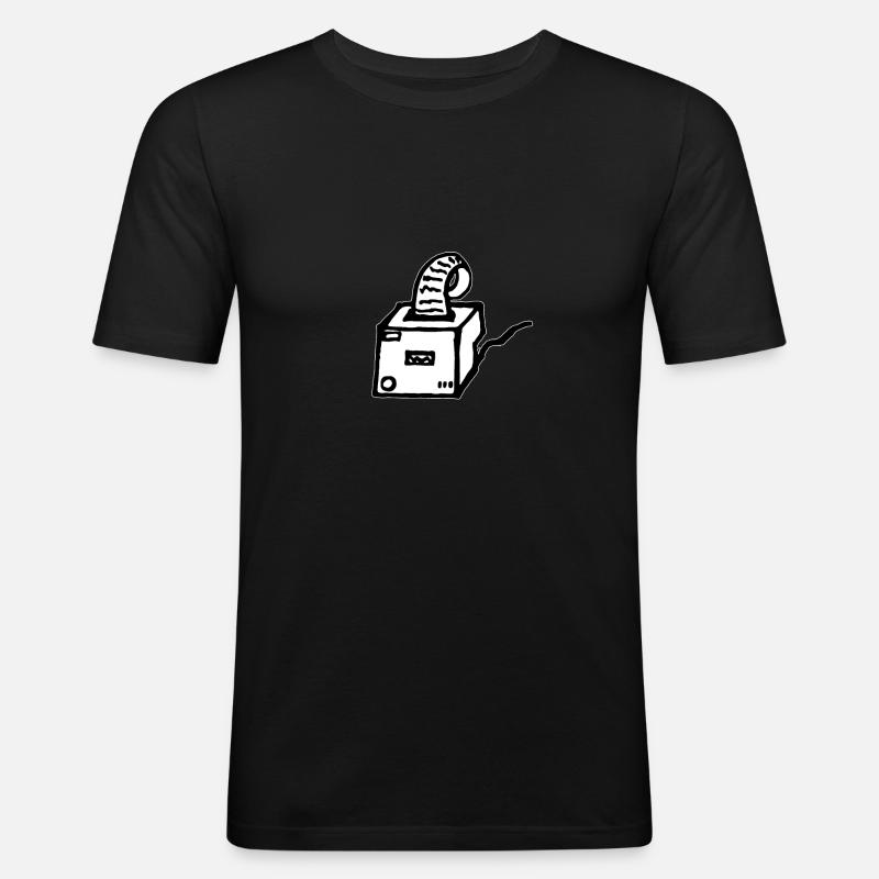 Bondrucker Gastro Gastronomie - Männer Slim Fit T-Shirt - Schwarz