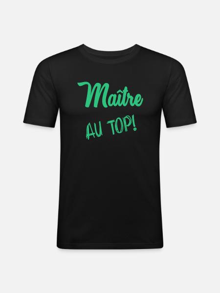 MASTER - Men's Slim Fit T-Shirt - black