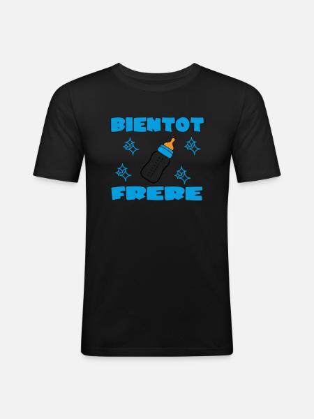 SOON BROTHER - Men's Slim Fit T-Shirt - black