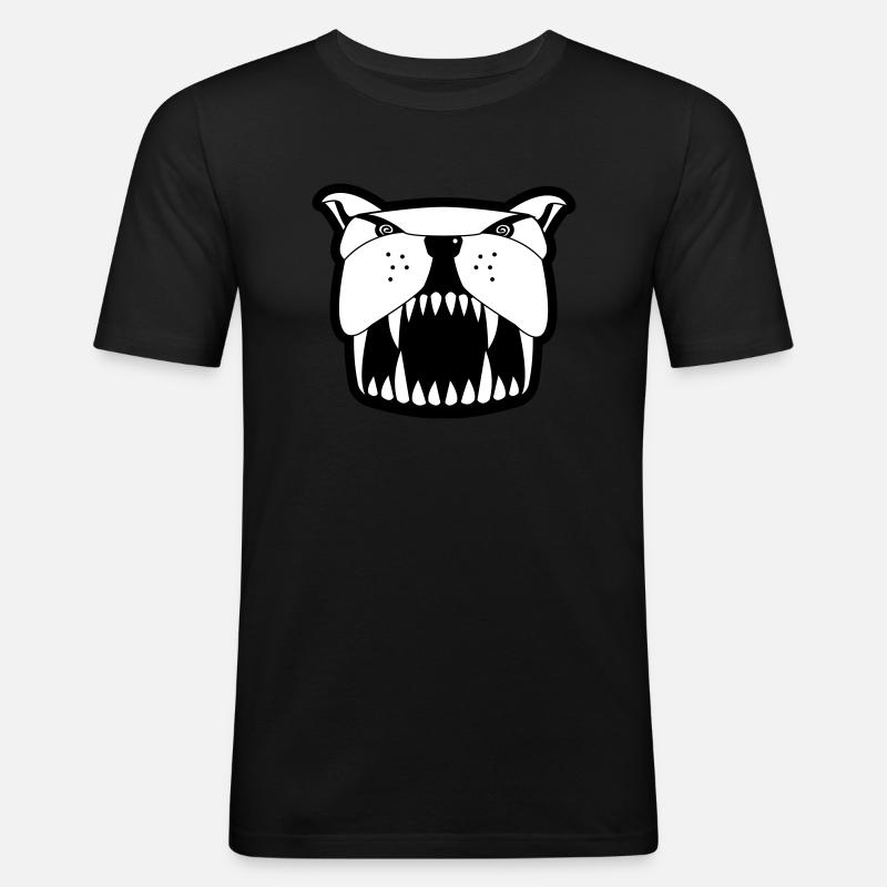 Mutt sw - T-shirt près du corps Homme - noir