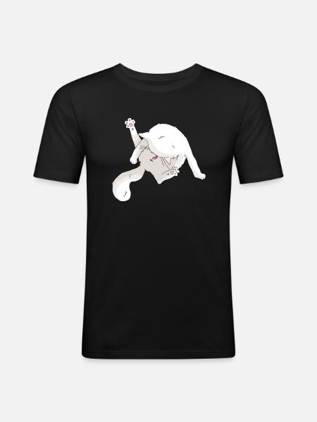 la toilette #1 - T-shirt près du corps Homme - noir