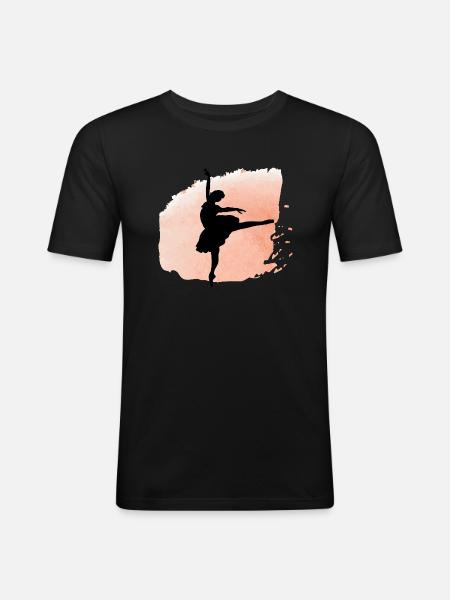 Dancing Dance Music - Men's Slim Fit T-Shirt - black