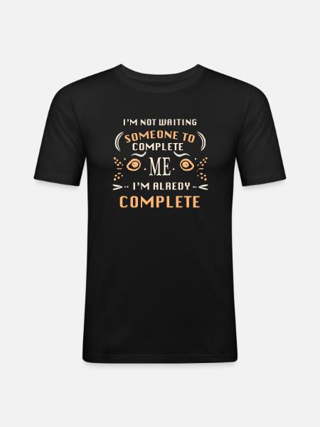 single day - Men's Slim Fit T-Shirt - black