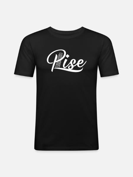 Pise - T-shirt près du corps Homme - noir