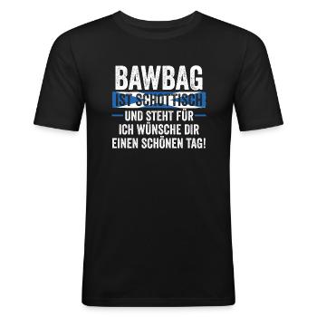 Schotten Schottisch Schottland - Männer Slim Fit T-Shirt - Schwarz - Vorne - Nik (191cm)